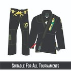 Men   s Bjj Gi Uniform Cotton Jacket   Drawstring Pants For Training   Competition