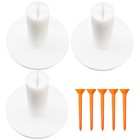 10x Golf Rubber Tees Holder Tee Range Driving Practice Mat With Castle Tees 2      