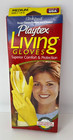 Vintage Playtex Living Gloves Yellow Size Medium Long Cuff Cotton Lined Usa