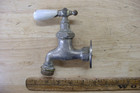 2 Vntg Rick Patented Faucet Spigots porcelain Hot   Cold Handles 5-1 4  Tall