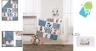 3-piece Mini Crib Bedding Set With Woodland Animals - Safe And Soft Comfort