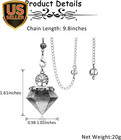 7 Chakra Crystal Dowsing Pendulum Reiki Life Tree 6 Faceted Pointed Pendulum    