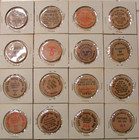 Lot Of 16 Vintage Wooden Nickels All Different Tokens  Wood Coin Collection  10