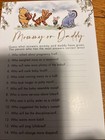Winnie The Pooh 5 Baby Shower Games Pack