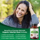 Usda Organic Valerian Root 10 1 Extract  3000 Mg Strength  120 Vegan Capsules