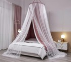 Double Layer Princess Round Dome Canopy Bed Curtain For Girls Adults children 