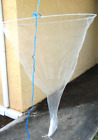 Live Bait Fishing Net Hoop Rig Collapsible W  Case Ballyhoo Shrimp 48  3 8  Mesh