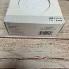 Lifefactory White Flat Cap For 8 Oz Wide Mouth Neck Baby Bottles Screw Top Lid