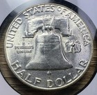 1956 Franklin Half Dollar - Actual Coin Shown - 90  Silver Inv 6