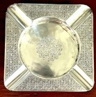 Antique Vintage Persian 840 Silver Ashtray 72 32 Grams 3 5   x3 5    Marked