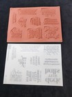 Stampin  Up   Christmas Messages Rubber Stamp Set New