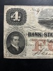 1861 Sc 4 Dollar Note Charleston Rare South Carolina Low  53