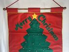 Felt Christmas Tree Advent Calendar 14  X 19  24 Felt Ornaments Vintage