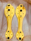 Nos Sure Grip Yellow Magnum Speed Roller Skate Plates Size 6