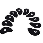 10pcs Golf Club Head Covers Iron Putter Protective Case Head Covers Set