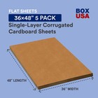 Box Usa 36  X 48  5-pack - Large Card Board Sheets For 36 X 48  Brown
