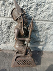 West African Bronze Sculpture Of An Oba  Benin  20th King Benin Bronze 11   5   4 