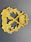 Royal Australian Army Field Artillery Corps Infantry Brass Cap Badge Pin