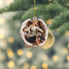 Yorkshire Terrier Dog Sleeping Angel Ornament Dog Angel Wings Christmas Ornament