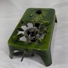 Vintage Antique Gai France Alcohol Camping Stove Enamel Cast Iron Green