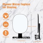 Shower Mirror Fogless For Shaving  Shaving 2 l X 3 w  Black 