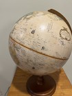 Vintage Replogle 12    World Classic Series Globe Raised Relief Wood Base Usa