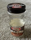 Kraft Instant Malted Milk Chocolate Mix Embossed Glass Bottle Empty      Vintage