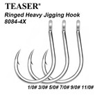 10pcs Big Game Inline Fishing Hooks High Carbon Steel 4x Strong Hooks 1 0-11 0