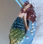 Blue Sky Clayworks Happy Mermaid 3d Wall Mirror Ocean Fish Nautical Starfish 12   