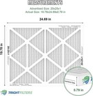 Trightfilters 20x25x1 Merv-8 Air Filter Pleated For Home Hvac Ac Furnace - 4pack