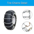 Oakten Set Of Two Tire Chains Fits Tire Size 20x8x8 20x8x10 2-link