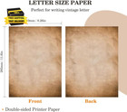 Vintage Old Aged Paper stationery Paper 8 26 X 11 6 antique Stationary Letter Wr