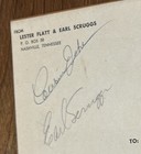 Concert Souvenir Program  Flatt And Scruggs  Autographs Earl Scruggs And Jake