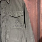 Vintage 1950s-1960s P-56 Usmc Stencil Military Combat Shirt-jacket Army