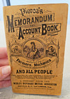 Antique Advertising Medical Dr Pierce Memorandum Account Book  1900