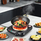 Single Coil Electric Burner And Hot Plate  1100w  Black