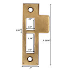 Antique Brass Strike Plates For Mortise Locks  3 16  Spacing  Nstp71