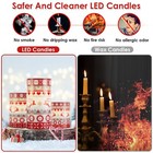 3pack Christmas Led Candles Deer Flickering Candle Lights W remote Control Lamp