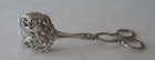 German 800 Solid Silver Pastry Serving Scissors  Roses   Piercing In Blades