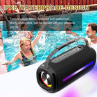 Portable Bluetooth Speaker  Outdoor Waterproof Wireless Speaker With Colorful Fl