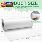 65 Ft X 20 5 Inch Kiln Shelf Paper Roll For Glass Fusing Ceramic Fiber Paper  Hi