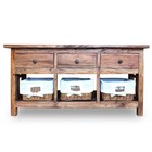 Sideboard Solid Mahogany Wood 39 4 x11 8 x19 7