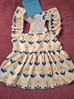 New The Fluffy Bunch Brand Pet Dog Dress Size Small Floral Spring Summer 