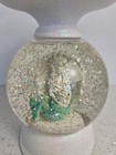 Bath   Body Works Mermaid And Pearl Water Globe Pedestal Light Up Candle Holder