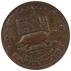 1837 Executive Experiment Hard Times Token F  Fine Details Cleaned