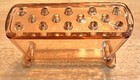 Pink Glass Flower Frog Fostoria Window Box With Lid Vintage Vase Floral 14 Holes