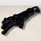 Vintage Mid Century Black Panther Figurine Japan Mcm Ceramic Glossy 13 5 Inch