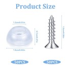 50 Pcs Small Rubber Feet For Cutting Board  Clear Rubber Cutting Board Feet No