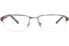 Champion Cu2020 C01 Eyeglasses Frame Men s Light Gunmetal black Semi Rim 55mm