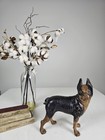 Antique Cast Iron Boston Terrier French Bulldog Dog Doorstop Hubley Style